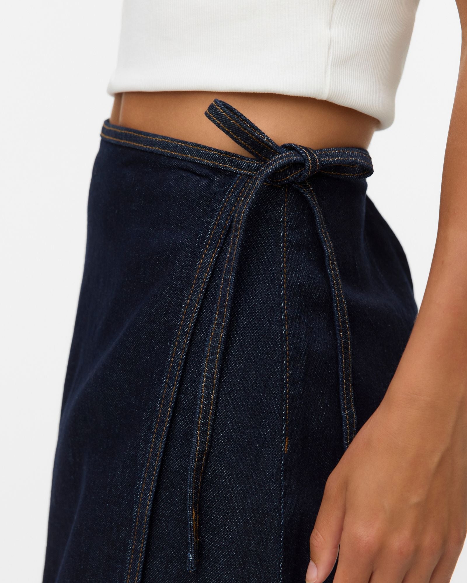 AWBELLA WRAP MIDI SKIRT